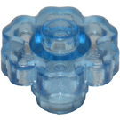 LEGO Transparentes Mittelblau Blume 2 x 2 mit offenem Bolzen (4728 / 30657)