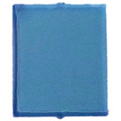 LEGO Transparant middelblauw Glas voor Venster 1 x 4 x 3 (zonder cirkel) (3855)