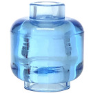 LEGO Transparent Medium Blue Minifigure Head (Recessed Solid Stud) (3274 / 3626)