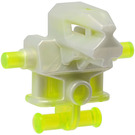 LEGO Transparentes Neongrün Bad Roboter mit Marbled Pearl Light Grau (53988 / 55315)