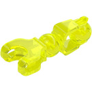 LEGO Transparent Neon Green Beam with Ball Socket and Two Joints (90617)