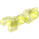 LEGO Transparant Neon Groen Balk met Bal Socket en Twee Joints (90617)