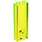 LEGO Vert néon transparent Brique 1 x 2 x 5 avec Bubbles (Droite) Autocollant sans empreinte pour tenon (46212)