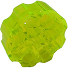 LEGO Transparent Neon Green Connector Round with Pin and Axle Holes (31511 / 98585)