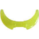 LEGO Transparent Neon Green Curved Doubled Bladed Weapon
