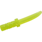 LEGO Verde neon trasparente Dagger con Croce Hatch Grip