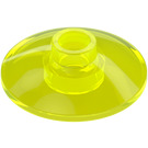 LEGO Transparant neon groen Dish 2 x 2 (4740 / 30063)