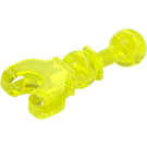 LEGO Transparent Neon Green Double Ball Joint with Ball Socket (90609)