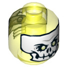 LEGO Transparentes Neongrün Ghoultar Minifigure Kopf (Einbau-Vollbolzen) (3626 / 21451)