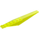 LEGO Transparent Neon Green Hinge Plate 1 x 12 with Angled Sides and Tapered Ends (53031 / 57906)