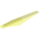 LEGO Transparentes Neongrün Scharnier Platte 1 x 12 mit Angled Sides und Tapered Ends (53031 / 57906)