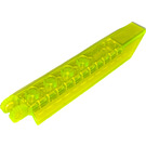 LEGO Transparent Neon Green Hinge Plate 1 x 8 with Angled Side Extensions (Squared Plate Underneath) (14137 / 50334)