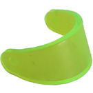 LEGO Transparent Neon Green Minifig Helmet Visor (2447 / 35334)