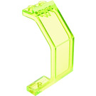 LEGO Transparent Neon Green Panel 3 x 2 x 6 Angled (2466 / 30226)