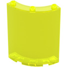 LEGO Transparent Neon Green Panel 4 x 4 x 6 Curved (30562 / 35276)