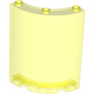 LEGO Transparant Neon Groen Paneel 4 x 4 x 6 Gebogen (30562 / 35276)