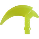 LEGO Transparent Neon Green Scythe with Hook