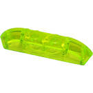 LEGO Transparent neongrøn Skråning 1 x 4 buet med Skrå ender og To Top knops (40996)