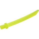 LEGO Verde neon trasparente Spada con Quadrato Crossguard