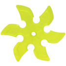 LEGO Transparent Neon Green Throwing Star with Hole (41125)