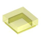 LEGO Transparentes Neongrün Fliese 1 x 1 mit Nut (3070 / 30039)