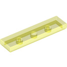 LEGO Transparent Neon Green Tile 1 x 4 (2431 / 35371)