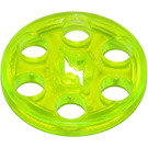 LEGO Transparent Neon Green Wedge Belt Wheel (4185 / 49750)