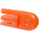 LEGO Transparent Neon Reddish Orange Arm Section with 2 and 3 Stubs (30015)