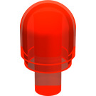 LEGO Transparentes Neonrot-Orange Bar 1 mit Lichtabdeckung (29380 / 58176)