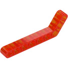 LEGO Transparent Neon Reddish Orange Beam Bent 53 Degrees, 3 and 7 Holes (32271 / 42160)