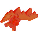 LEGO Transparent Neon Reddish Orange Blade with Spikes (23861 / 28683)