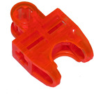 LEGO Arancione rossastro neon trasparente Connettore 2 x 3 con Innesto a sfera e lati lisci e bordi arrotondati (93571)