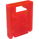 LEGO Transparentes Neonrot-Orange Container Box 2 x 2 x 2 Tür mit Slot (4346 / 30059)