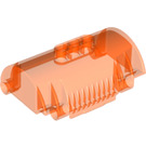 LEGO Transparent Neonrödaktig Orange Cylinder 3 x 8 x 5 Halv med 3 Hål (15361)