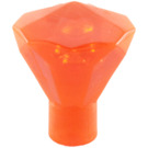 LEGO Transparentes Neonrot-Orange Diamant (28556 / 30153)
