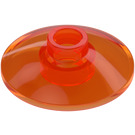 LEGO Transparent Neonrödaktig Orange Dish 2 x 2 (4740 / 30063)