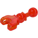 LEGO Transparent Neon Reddish Orange Double Ball Joint with Ball Socket (90609)