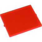 LEGO Orange rougeâtre néon transparent Verre for Fenêtre 1 x 4 x 3 (sans Cercle) (3855)