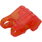 LEGO Transparent Neon Reddish Orange Hand 2 x 3 x 2 with Joint Socket (93575)