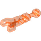LEGO Transparentes Neonrot-Orange Medium Kugelgelenk mit Ball Socket und Strahl (90608)