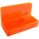 LEGO Orange Rougeâtre Néon Transparent Panneau 1 x 2 x 1 avec coins arrondis (4865 / 26169)