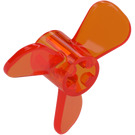 LEGO Transparant neon roodachtig oranje Propeller met 3 Messen (6041)