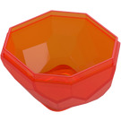 LEGO Orange Rougeâtre Néon Transparent Roche 4 x 4 x 1.6 Bas (30294 / 42291)