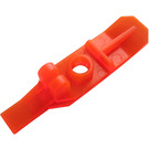 LEGO Transparentes neonrötliches Orange Ski mit Scharnier (6120 / 29178)