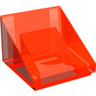 LEGO Transparent Neon Reddish Orange Slope 1 x 1 (31°) (50746 / 54200)