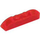 LEGO Transparent Neon Reddish Orange Slope 1 x 4 Curved with Sloped Ends and Two Top Studs (40996)