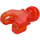 LEGO Transparent Neon Reddish Orange Small Joint with Ball Cup (90612)