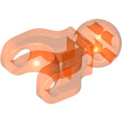 LEGO Transparentes Neonrot-Orange Klein Joint mit Ball Cup (90612)