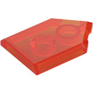 LEGO Transparent Neon Reddish Orange Tile 2 x 3 Pentagonal (22385 / 35341)