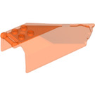 LEGO Orange rougeâtre néon transparent Pare-brise 4 x 10 x 2.3 avec Manipuler (27165 / 35175)